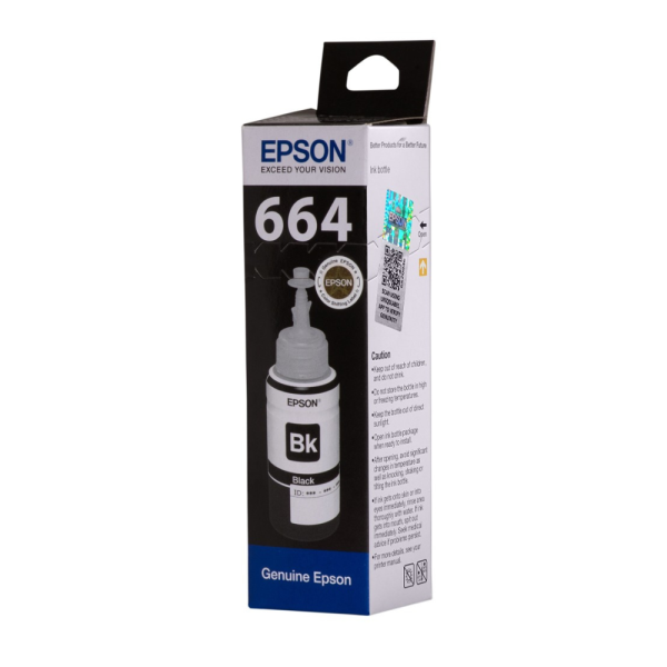 Epson 664 Black 70ML Genuine Ink Bottle