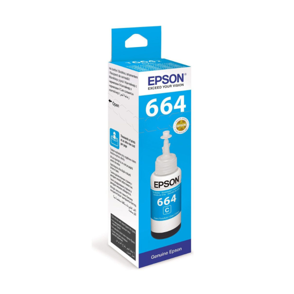 Epson 664 Cyan 70ML Genuine Ink Bottle