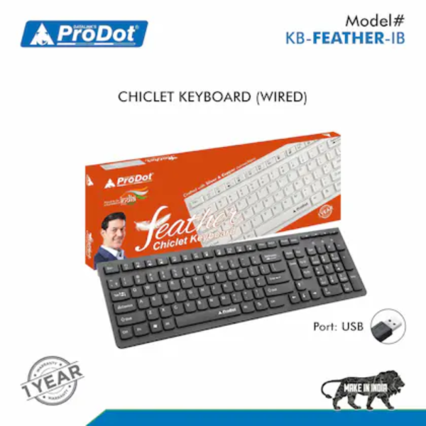 Prodot Feather Chiclet Keyboard